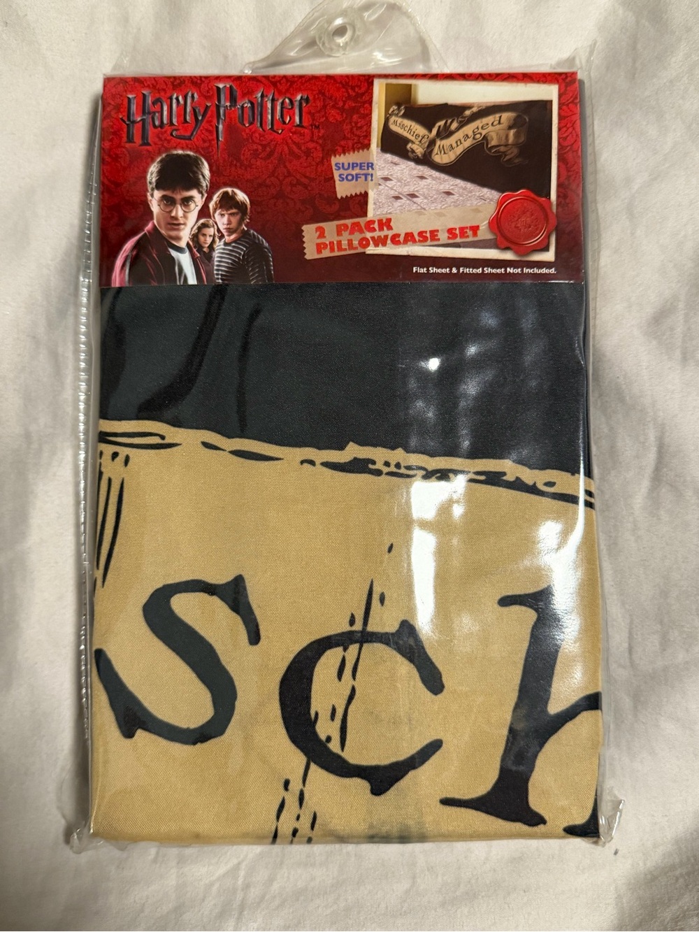 Warner Bros. Harry Potter Pillowcase Set - Black & Red